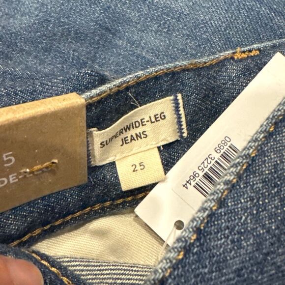 NWT Madewell superwide-leg jeans size 25 - Picture 3 of 4